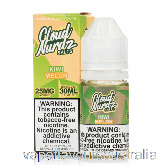 Vape Nicotine Australia Kiwi Melon - Cloud Nurdz Salts - 30mL 50mg